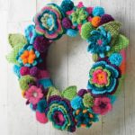 Crocheted Floral Wreath